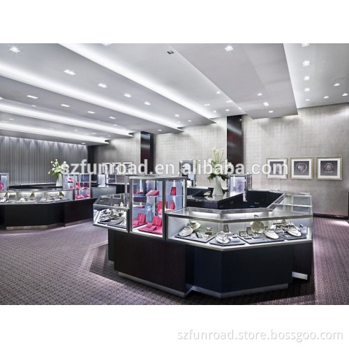 Luxury Style Retail Shop Display Showcase For Jewelry Shop Furniture